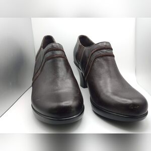 Dansko Leather Slip‑On Heeled Comfort Shoes – EU 40